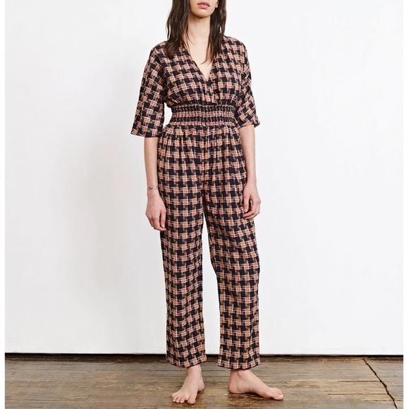 Ace & Jig Pants - Ace & Jig Smocked Bianca Jumpsuit in Nova
